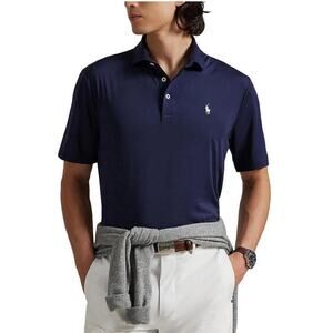 NWT Polo Ralph Lauren Classic Fit Golf Polo Shirt Navy Pony Logo Mens Size XXL